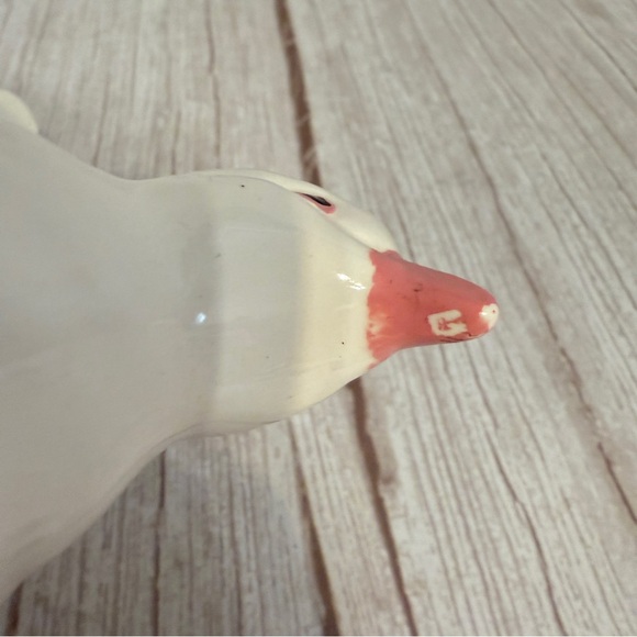 5" Ceramic White Dove Pigeon Bird Planter Figurine Made in Japan Vintage Chip - Picture 9 of 10
